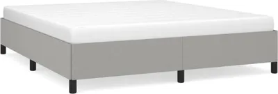 Produktbild von vidaXL Bettgestell ohne Matratze Hellgrau 180x200 cm Stoff