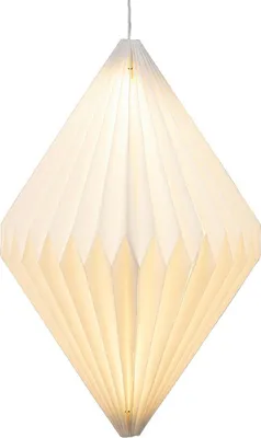 Produktbild von Lumineo Ornament-Hängelampe Weiß für den Außenbereich Ø 37 cm 6 LED - warmweiß