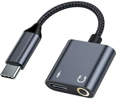 Produktbild von Beline Usb-C zu Usb-C/Buchse 3.5Mm Splitting Adapter 60W Schwarz/Schwarz Dac Blnaa01