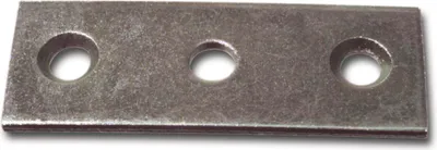 Produktbild von Schließblech für Aufspreizstangen, 16 x 53 mm, Loch ø 9 mm, Stahl blank | Fensterverschluss Zubehör