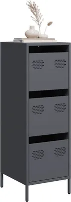 Obrázok produktu pre vidaXL Highboard antracit 39x35x103,5 cm oceľ