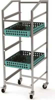 Produktbild von Combisteel Geschirrkorbwagen - 500x500mm 5 Schienen Geschirrwagen - Gastro
