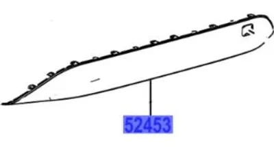 Produktbild von TOYOTA Prius Heckdiffusor Stoßstange 52453-47010 OE