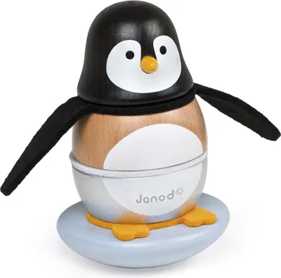 Image de Janod Zigolos - Berceuse empilable Pingouin
