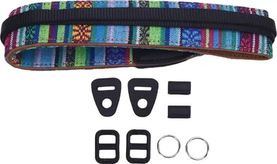 Immagine prodotto di Cinghia per fotocamera, in nylon, stile vintage, stile etnico, regolabile, tracolla universale per fotocamere DSLR e mirrorless 3