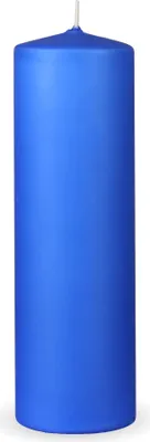Immagine prodotto di Candele a colonna HS Candle "Dark blue", dimensioni Ø7 x 20 cm, candele di cera a lunga durata fino a 65 ore - candele a colonna non profumate - molti colori/dimensioni