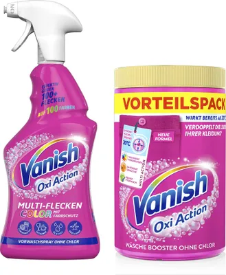 Produktbild von Vanish Oxi Action Anti-Flecken-Set Pink - Für bunte Wäsche
