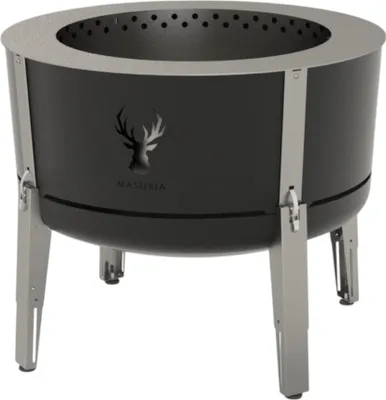 Produktbild von Masuria Wild Alpha 800 SE Black Rauchfreie Feuerstelle Grill BBQ Edelstahl