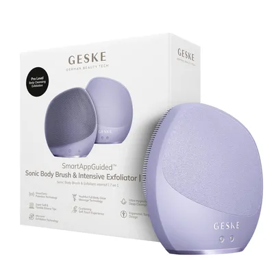 Produktbild von Elektrische Körperreinigungsbürste 7 in 1 mit SmartSonic Pulsation, Intensivpeeling, Tiefenreinigung, Silikonnoppen & 8 Reinigungsmodi Lila
