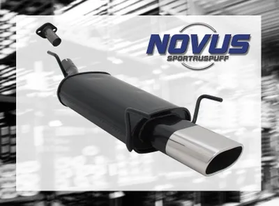 Produktbild von NOVUS SPORTAUSPUFF Gruppe N ESD 135 x 75mm Oval OPEL ASTRA G Fließheck