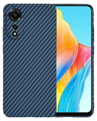 Produktbild von Techsuit Carbonite FiberShell Back Cover Hülle für Oppo A78 - Blau