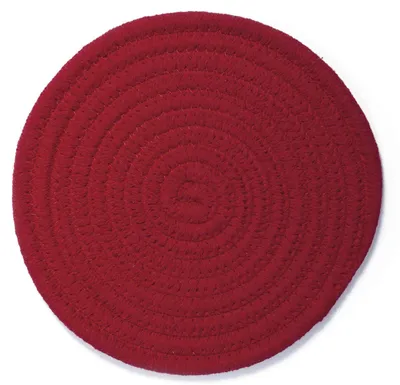 Image de Set H&H de 6 dessous de verre en coton et polyester de différentes couleurs, 20 cm