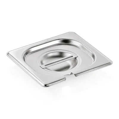 Immagine prodotto di Coperchio gastronorm GN 1/6 - con incavo per cucchiaio - GN90 - acciaio inox 18/8 - 0,7 mm
