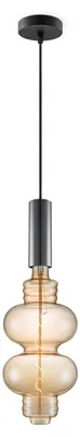 Produktbild von Home Sweet Home Hängeleuchte schwarz Saga Diabolo - - dimmbar E27 amber