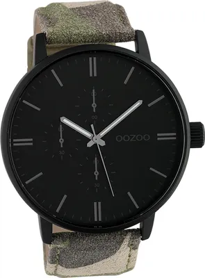 Produktbild von Oozoo Leder Damen Uhr Analog Quarzuhr Armband grün braun Timepieces D2UOC10312
