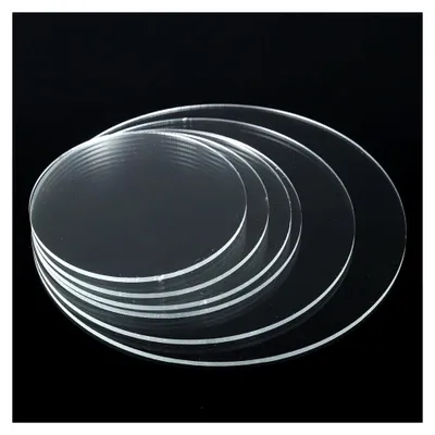 Produktbild von ® Acrylglas ® PMMA | Runde Scheibe – Ø 450 mm | Stärke 3 mm | CNC Zuschnitt nach Maß | Glasklar, UV-beständig, Schutzfolie beidseitig, Stoßfest