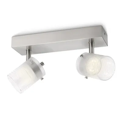Obrázok produktu pre Philips myLiving 53262/67/16, Bodové osvetlenie, Žiarovky bez možnosti výmeny, 2 žiaroviek, LED, 6 W, 2700 K