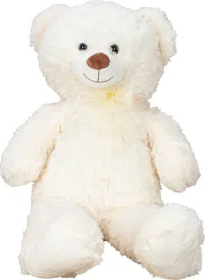 Produktbild von Teddybär 100 cm creme-weiss mit Schleife Kuscheltier