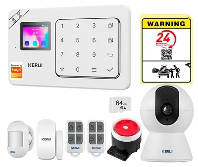 Zdjęcie produktu dla System alarmowy, sterowanie bezprzewodowe, kompatybilność z asystentami głosowymi, zestaw alarmowy 2, wtyczka zgodna z normami UE