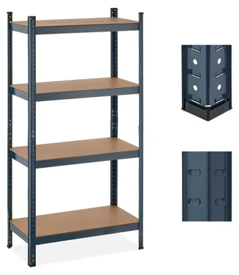 Produktbild von Stahlregal mit 4 Regalen für Garage oder Keller