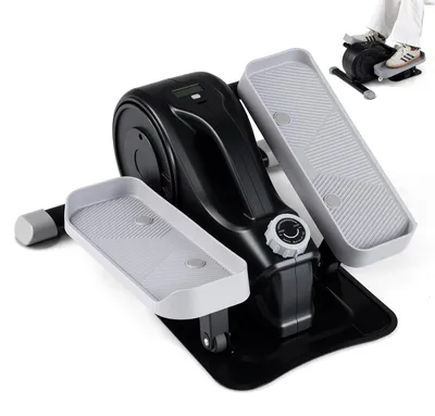 Produktbild von COSTWAY Mini elektrischer Crosstrainer, Stepper für Zuhause, Büro, Ellipsentrainer mit Widerstand & LCD-Display, Leise & Tragbar, Pedaltrainer