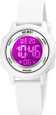 Produktbild von Digitaluhr Damen Damenuhr Digital Armbanduhr Damen wasserdichte Uhren mit Weichem Gummiarmband und LED-Leuchtdisplay