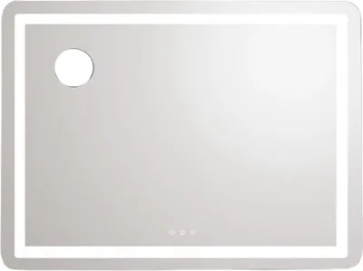 Immagine prodotto di Grande specchio per trucco – Per toeletta – Illuminato con Smart Touch – 3 colori di luce regolabili – 80×60 cm – Bianco