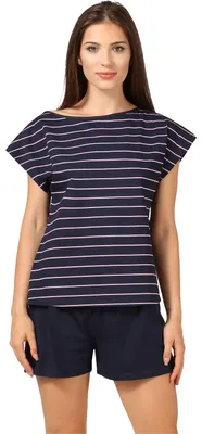 Produktbild von Bellivalini Damen Schlafanzug BLV50-174 (Dunkelblau Rosa, XL)