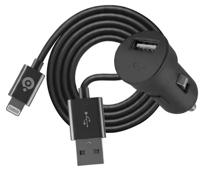 Immagine prodotto di BigBen Connected, mini caricatore per accendisigari con connettore Lightning da 1A, nero