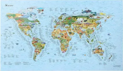 Produktbild von Awesome Maps Surftrip Best Surf Beaches Of The World Original Colored Edition Karte Mehrfarbig Mehrfarbig One Size