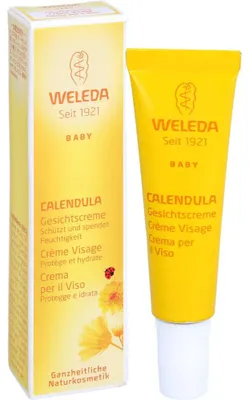 Image de Weleda, Crème de visage pour bébés et enfants au calendula, 10 ml