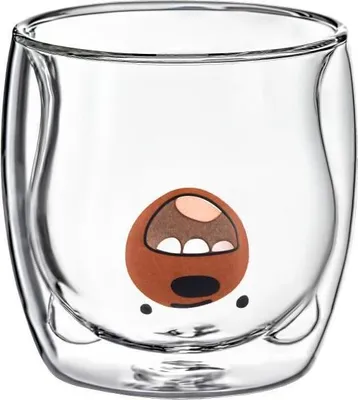 Produktbild von Doppelwandiges Tee-Kaffee-Glas 300ml Niedźwiadek Ambition