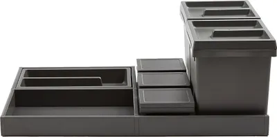 Produktbild von Wesco Comfort-Orga-Board 60 Oriongrau für 60er Sortomaxx und Pullboy Soft Comfort 2 Abfallsorter mit Auszugstablar