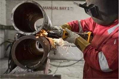 Produktbild von DeWALT DCG405FNT-XJ Akku-Winkelschleifer (bl) 18V, 125 mm, 9.000 min-1, M14, T STAK-Box II, ohne Akku