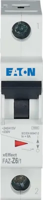 Image de Eaton disjoncteur de protection de ligne, 6 A, 1p, caractéristique : Z 278623