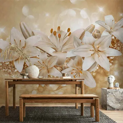 Produktbild von Vlies Fototapete - Royal Entourage 200x140 cm Blumen b-A-0306-a-c