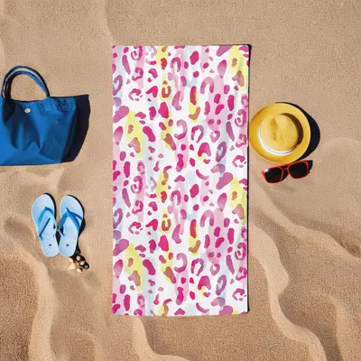 Produktbild von Mijolnir, Baskili - Pink, Strandtuch, Rosa, 60 % BAUMWOLLE / 40 % POLYESTER, 75 x 150 cm