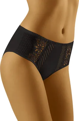 Produktbild von Wolbar Bequemer Damen Taillenslip WB53 , Schwarz, XXL