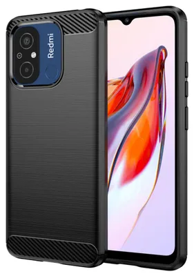 Obrázok produktu pre Techsuit Carbon Silicone puzdro pre Xiaomi Redmi 12C – čierne