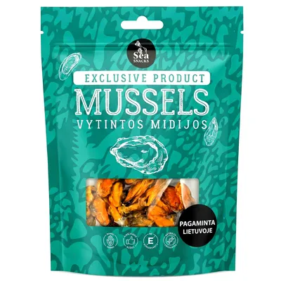 Produktbild von Sea Snacks Miesmuscheln getrocknet & gesalzen 30g