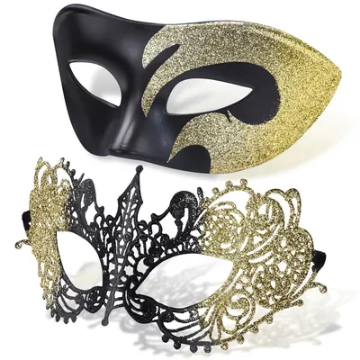 Obrázok produktu pre Omgoods – Súprava veneziánskych masiek na oslavy a karneval