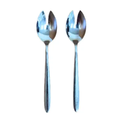 Produktbild von WMF FLAME Salatbesteck 2-teilig, 2 Salatgabeln 19,6 cm, Cromargan Protect Edelstahl 18/10 poliert, glänzend, kratzbeständig, spülmaschinenfest,
