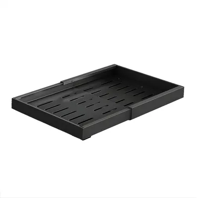 Produktbild von Ausziehbare Kastorganizer - Große Schubladen- & Schrank-Organizer ohne Bohren - Küchenregal Auszug - Schwarz