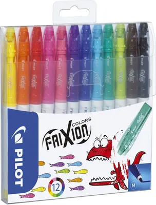 Zdjęcie produktu dla Pilot 4144 SW-FC-S12 Pióro kulkowe FriXion Colors - 0,4 mm, 12 kolorów w etui