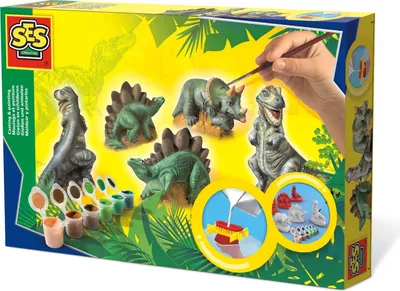 Obrázok produktu pre Súprava na odlievanie a maľovanie dinosaurov pre kreatívne deti