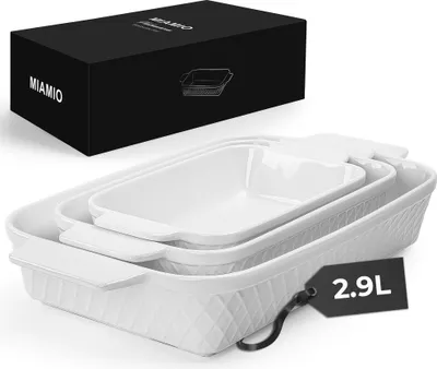 Image de MIAMIO - Set de 3 ramequins / Moules à pâtisserie en céramique - Collection Palmanova