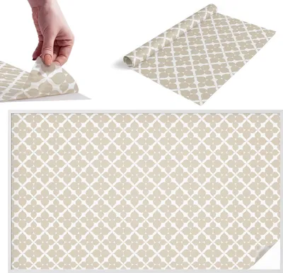 Obrázok produktu pre Vitrážová fólia na okno - 116x200 cm - Vitrážová fólia na okno, dekoratívna a nepriehľadná - Samolepiaca dekoratívna fólia na sklo s vitrážovým vzorom - UV ochrana, jednoduchá inštalácia, dekorácia na okno - Geometrické listy