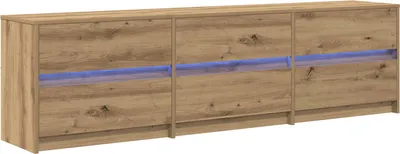 Immagine prodotto di vidaXL Mobili TV 2 pezzi Rovere artigianale 180 x 34 x 50 cm Materiale a base di legno