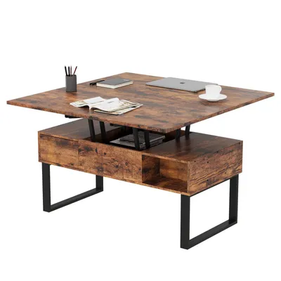 Produktbild von VOWNER Couchtisch Höhenverstellbar, 3-in-1-Multifunktions-Wohnzimmertisch