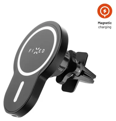 Obrázek produktu pro Držák s bezdrátovým nabíjením FIXED MagClick s podporou MagSafe, 15 W, černý
